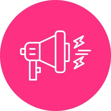 Megafon Hattı Çemberi Simgesi