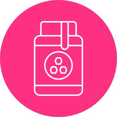 Honey Jar Line Çemberi Simgesi