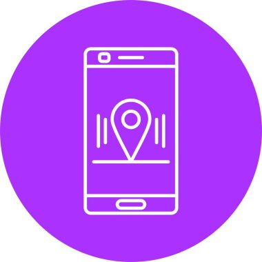 Konum Satırı Çemberi Simgesi