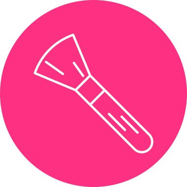 Kırmızı Fırça Çizgisi Çemberi Simgesi