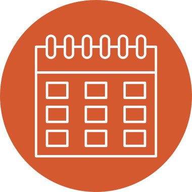 Takvim Satırı Çemberi Simgesi