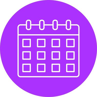 Takvim Satırı Çemberi Simgesi