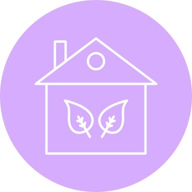 Eko Ev Satırı Çemberi Simgesi