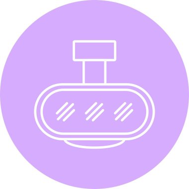 Arka Ayna Hattı Çemberi Simgesi