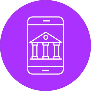 Çevrimiçi Çember Bankacılık Hattı Çemberi Simgesi