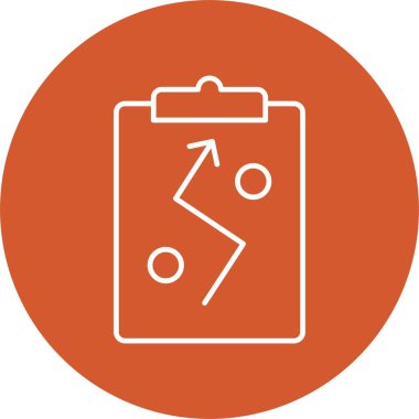 Strateji Çizgisi Çemberi Simgesi