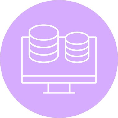 Finans Satırı Çemberi Simgesi