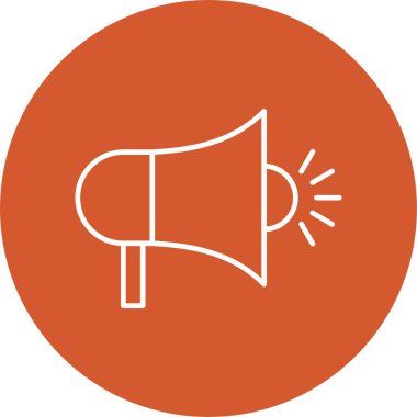 Megafon Hattı Çemberi Simgesi