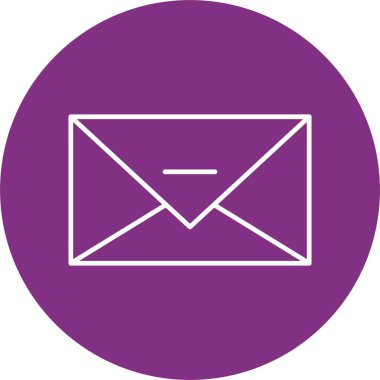 E- posta Satırı Çemberi Simgesi