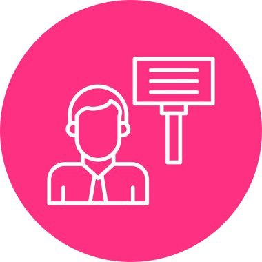 Protesto Satırı Çemberi Simgesi