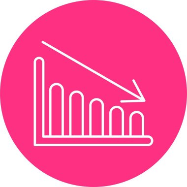 Grafik Satırı Çemberi Simgesi