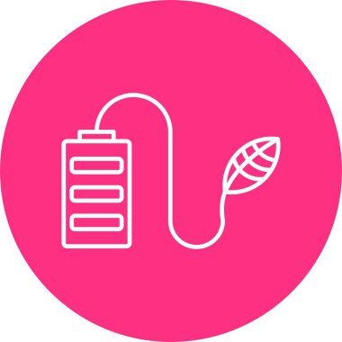 Yeşil Enerji Hattı Çemberi Simgesi