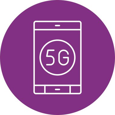 5G Satır Çemberi Simgesi