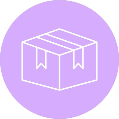 Teslimat Kutusu Satırı Çemberi Simgesi