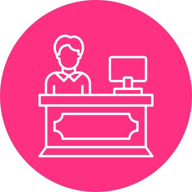 Resepsiyon Satırı Çemberi Simgesi