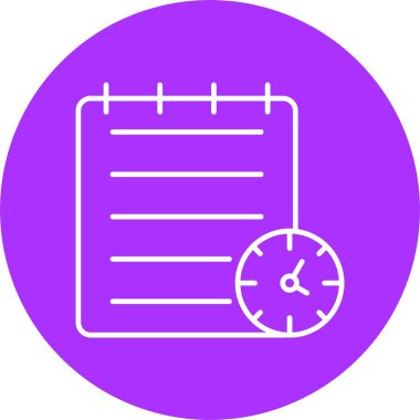 Çizgi Çizgisi Çemberi Simgesi