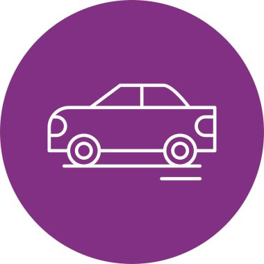 Yarış Otomobili Çemberi Simgesi