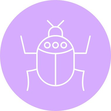 Böcek Çizgisi Çemberi Simgesi