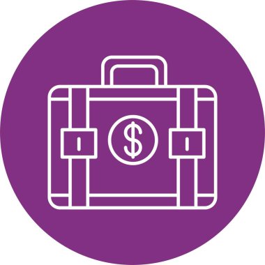 Çanta Satırı Çemberi Simgesi