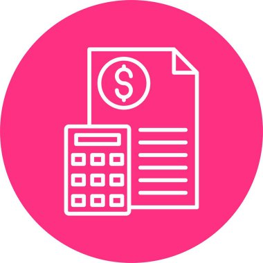 Bütçe Çizgisi Çemberi Simgesi