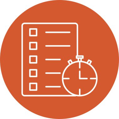 Zaman Çizgisi Çemberi Simgesi İzi