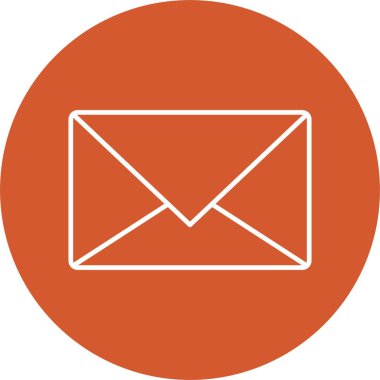 E- posta Satırı Çemberi Simgesi