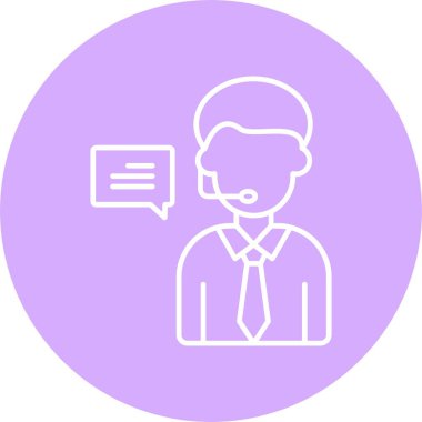 Repoter Satır Çemberi Simgesi