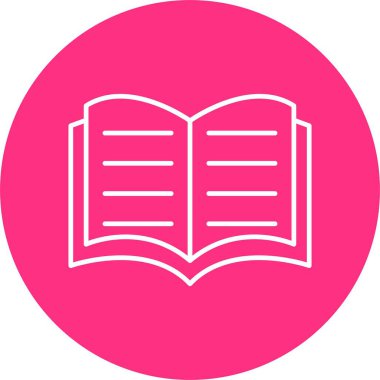 Kitap Satırı Çemberi Simgesi