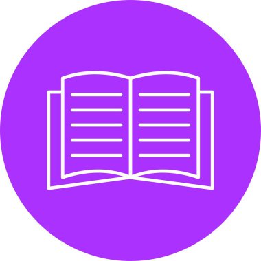 Kitap Satırı Çemberi Simgesi