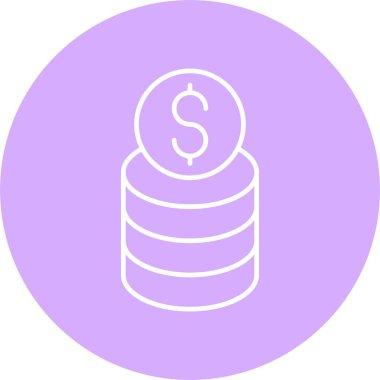 Gelir Çizgisi Çemberi Simgesi