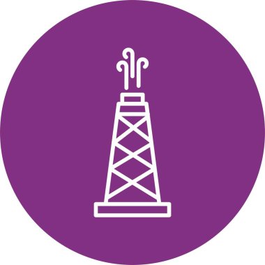 Yağ Alanı Çemberi Simgesi