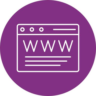 Tarayıcı Satırı Çemberi Simgesi