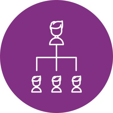 Hiyerarşi Satırı Çemberi Simgesi