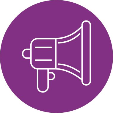 Megafon Hattı Çemberi Simgesi