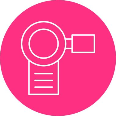 Video Kamera Hattı Çemberi Simgesi