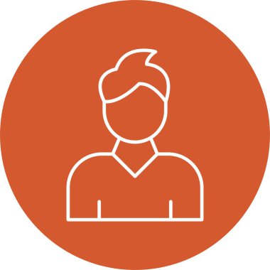 Erkek Satırı Çemberi Simgesi