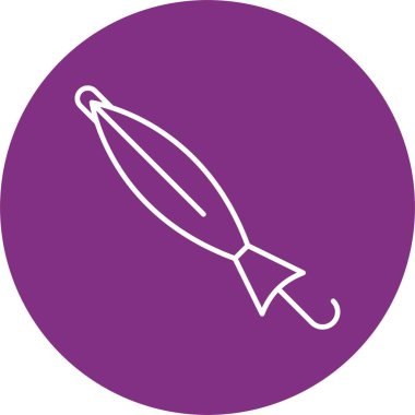 Kapatılan Şemsiye Hattı Çemberi Simgesi