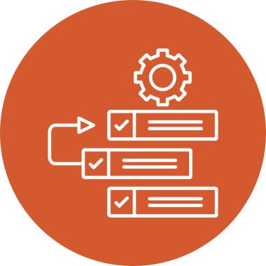 Birikmiş Satır Çemberi Simgesi