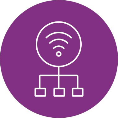 Ağ Satırı Çemberi Simgesi