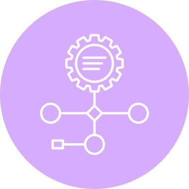 Çalışma Akışı Satırı Çemberi Simgesi