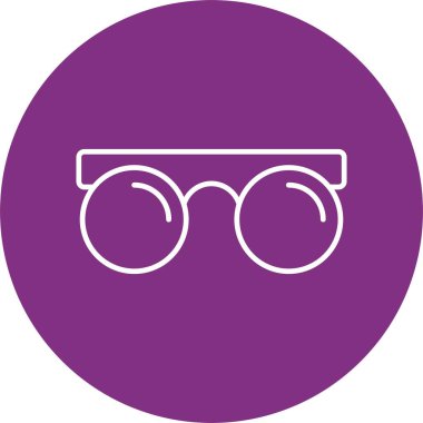 Vintage Gözlük Hattı Çemberi Simgesi