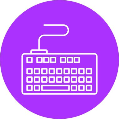 Klavye Satırı Çemberi Simgesi