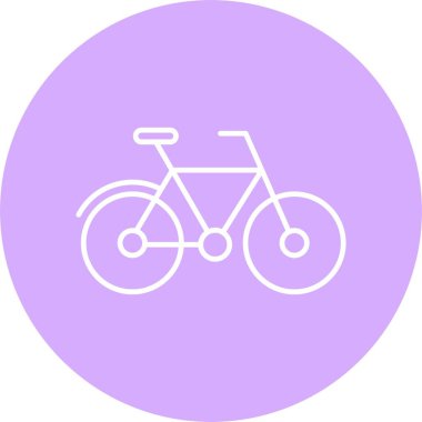 Bisiklet Satırı Çemberi Simgesi