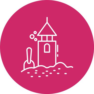 Kum Kalesi Çizgisi Çemberi Simgesi