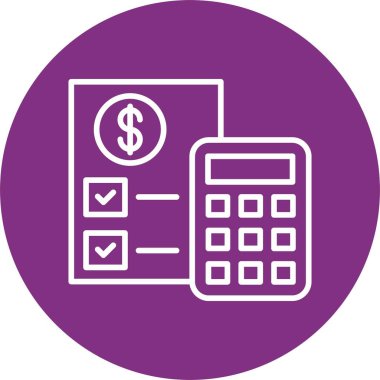 Bütçe Çizgisi Çemberi Simgesi