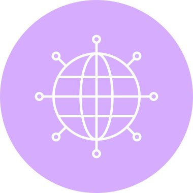 Ağ Satırı Çemberi Simgesi