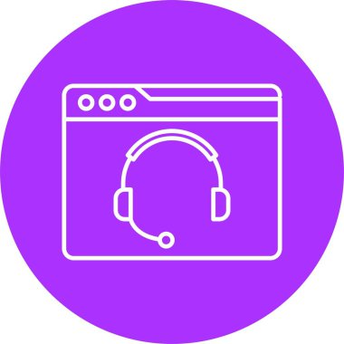 Web Sitesi Desteği Çemberi Simgesi