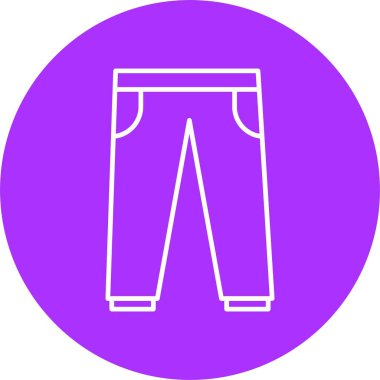 Pantolon Çizgisi Çemberi Simgesi