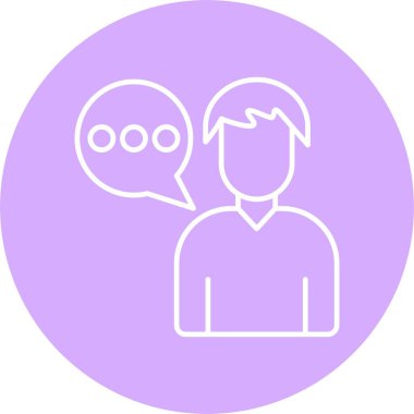 İleti Satırı Çemberi Simgesi