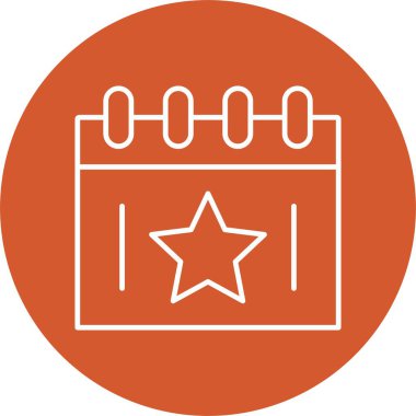 Planlayıcı Satırı Çemberi Simgesi